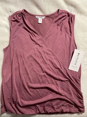 Athleta Dusty Rose Breezy Wrap Tank
